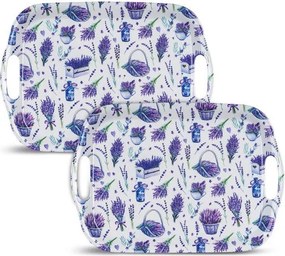 BANQUET Set de tăvi din melamină LAVENDER 36 x 25,5 cm 2 buc