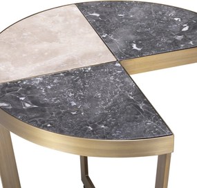 Masuta laterala design elegant LUX Turino, alama periata 114352 HZ