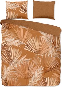 Lenjerie de pat din satin de bumbac ZANZI maro Dimensiune lenjerie de pat: 2 buc 60 x 70 cm | 200 x 200 cm