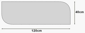 Oglinda Arni Black 40 x 120 cm