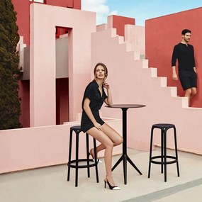 Set 4 Scaune de bar exterior / interior design modern premium BROOKLYN BAR STOOL H-76cm 65027 Vondom