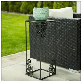 Suport pentru flori 60x24 cm, negru