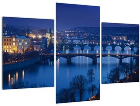 Tablou cu podurile din Praga (90x60 cm)