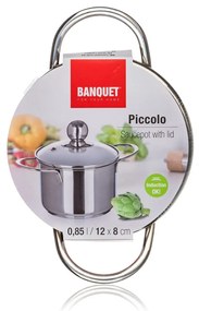 Cratiță din oțel inoxidabil Banquet cu capacPiccolo , 12 cm, 0,85 l