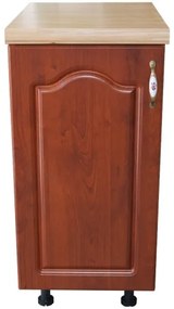 Corp inferior cu 1 Usa Stanga Zebra, Wenge/MDF Cedru Mustata, blat Artar 40 x 85 x 60