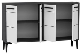 Comodă Daduko (antracit + alb) . 1095295
