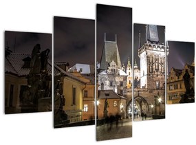 Tablou cu Poarta de pulbere iluminată (150x105 cm)