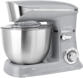 Robot de bucatarie 3in1 Royalty Line RL-PKM1900, 7BG, 1900W, 6.5 Litri, Blender, Mixer Planetar, Tocator, Argintiu