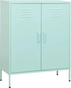 vidaXL Dulap de depozitare, verde mentă, 80x35x101,5 cm, oțel