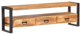 Comoda TV, 150 x 30 x 45 cm, lemn masiv de acacia 1, lemn masiv de acacia