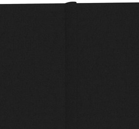 Panouri de perete 12 buc. negru 90x15 cm textil 1,62 m   12, Negru, 90 x 15 cm