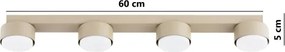 Brilagi - Spot LED RGB dimmabil MONO 4xGX53/14W/230V, Wi‑Fi Tuya, bej