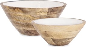 Boluri albe 2 buc. din lemn ø 30,5 cm Knossos – Yes Everyday