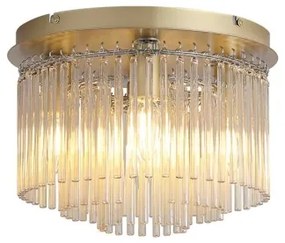 Searchlight 55620-320CP - Plafonieră SWIZZLE, 5xE14/60W/230V, Ø 32 cm, auriu