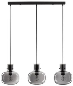Lustra cu 3 pendule design modern CINZIA fumuriu