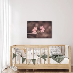 Tablou cu floare roz (70x50 cm)