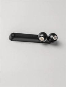 Plafoniera cu 2 Spoturi LED stil minimalist 3000K NOTIC negru