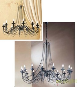 Candelabru design rustic cu 8 brate Vela, antik