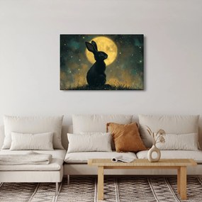 Tablou - Iepure cu lună (90x60 cm)