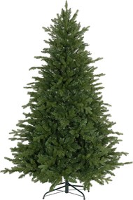 HOMCOM Brad de Crăciun Artificial cu 1821 Crengi, Brad de Crăciun Pliabil cu Bază Metalică, Ø117x180 cm, Verde | Aosom Romania