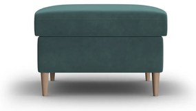 Taburet petrol cu tapițerie din catifea Kyoto – Cosmopolitan Design