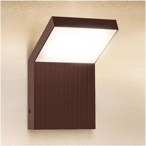 Brilagi - Aplica de perete LED de exterior RIANO LED/8W/230V maro IP65