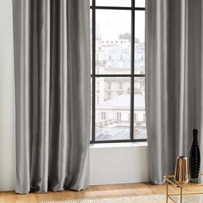 Draperie gri închis din satin 140x240 cm Shana – douceur d'intérieur