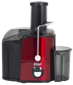 Storcator legume fructe ZILAN ZLN-7979,Rosu Putere 800 W, Recipient colectare pulpa 1.6L, Pahar gradat colectare suc 0.75L, Tub de alimentare