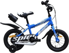 Bicicleta pentru copii NOVOKIDS™ Splend'Or Boom PRO Edition, Cu bidon pentru apa, Roti 12" inch, Maxim 50 kg, Cadru din otel, Roti ajutatoare