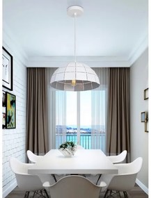 Top Light Apolo 30B - Lustră pe cablu 1xE27/40W/230V alb/argintiu