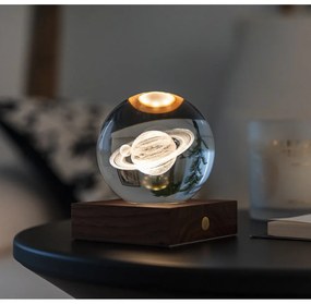 Decorațiune luminoasă maro închis cu USB Amber – Gingko