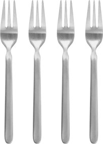 Furculițe pentru desert argintiu-mat din oțel inoxidabil 4 buc. pentru 4 persoane Stella – Blomus