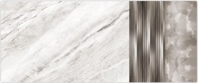 Tablou - Marmură cu linii argintii (120x50 cm)