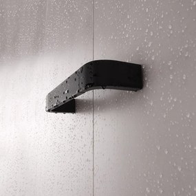 Suport de perete pentru prosoape NIMCO NKC 30035-90 NIKAU 39 cm negru mat