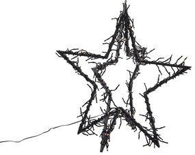 Lampă de podea neagră stea incl. LED IP44 - Brilli