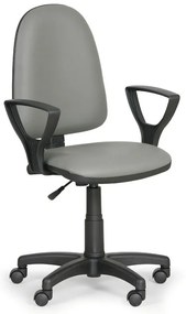 Scaun de lucru Torino - cu cotiere, gri