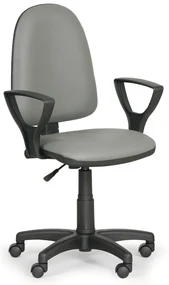 Scaun de lucru Torino - cu cotiere, gri