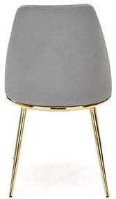 Scaun tapitat K460 - Gri/Gold
