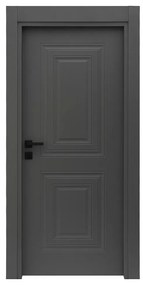 Usa Interior din MDF Novo Doors NDF22 LUX PREMIUM SOFT TOUCH, Cadru din Lemn Masiv, KIT COMPLET, Toc Reglabil de 10 CM INCLUS, Plinta pe Ambele Parti