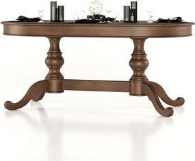 Masă lemn masiv de Dining Seraphia, 180 × 100 × 79 cm - Vanilla