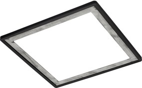 Briloner 7457-414 - Plafonieră LED SLIM 18W/230V 4000K 29x29 cm neagră