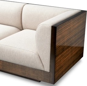 Canapea design LUX, Furnir de eucalipt lucios, Sebastian, 119412 HZ