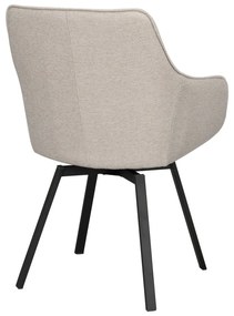 Set de scaune de sufragerie bej 2 buc. tapițat Alison – Rowico