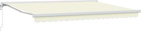 vidaXL Copertină Crem 450 x 300 x 165 cm Poliester și Aluminiu