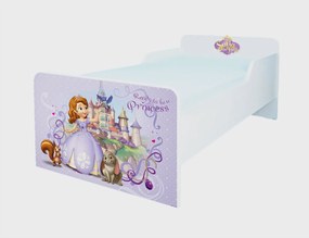Patut copii de gradinita cu Sofia Mic 2-6 ani 130x60 cm Simplu cu Saltea SafeNest CMG51900304425300