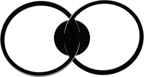 Eglo 902144 - Plafonieră LED CONGIUNTI, 12 W, 230 V, 2700/4000/6500 K, negru