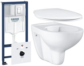 Set cadru încastrat Grohe Rapid SL 38827000, vas WC Grohe Bau Ceramic 39427000, 39492000