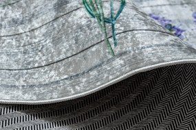 ANDRE 2716 covor lavabil Lavandă anti-alunecare - gri / violet