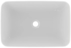 Lavoar pe blat alb lucios 60 cm, dreptunghiular, fara preaplin, Ideal Standard Connect Air Dreptunghiulara