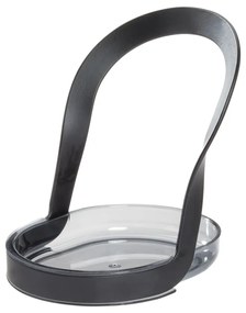 Suport auxiliar pentru bucătărie iDesign Austin, 12 x 13 cm, negru